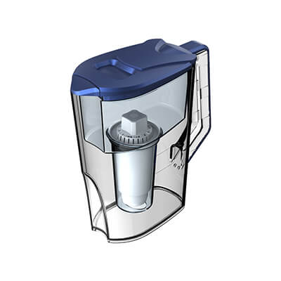 Генератор щелочного водорода пищевая степень BPA Бес -BPA и ABS с кувшином с фильтром воды